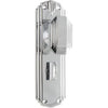 Tradco Door Knob Napier Art Deco Privacy Pair Chrome Plated