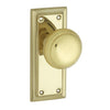 Tradco Door Knob Richmond Latch Pair Polished Brass H125mm