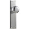 Tradco Door Knob Richmond Latch Pair Satin Chrome H200mm