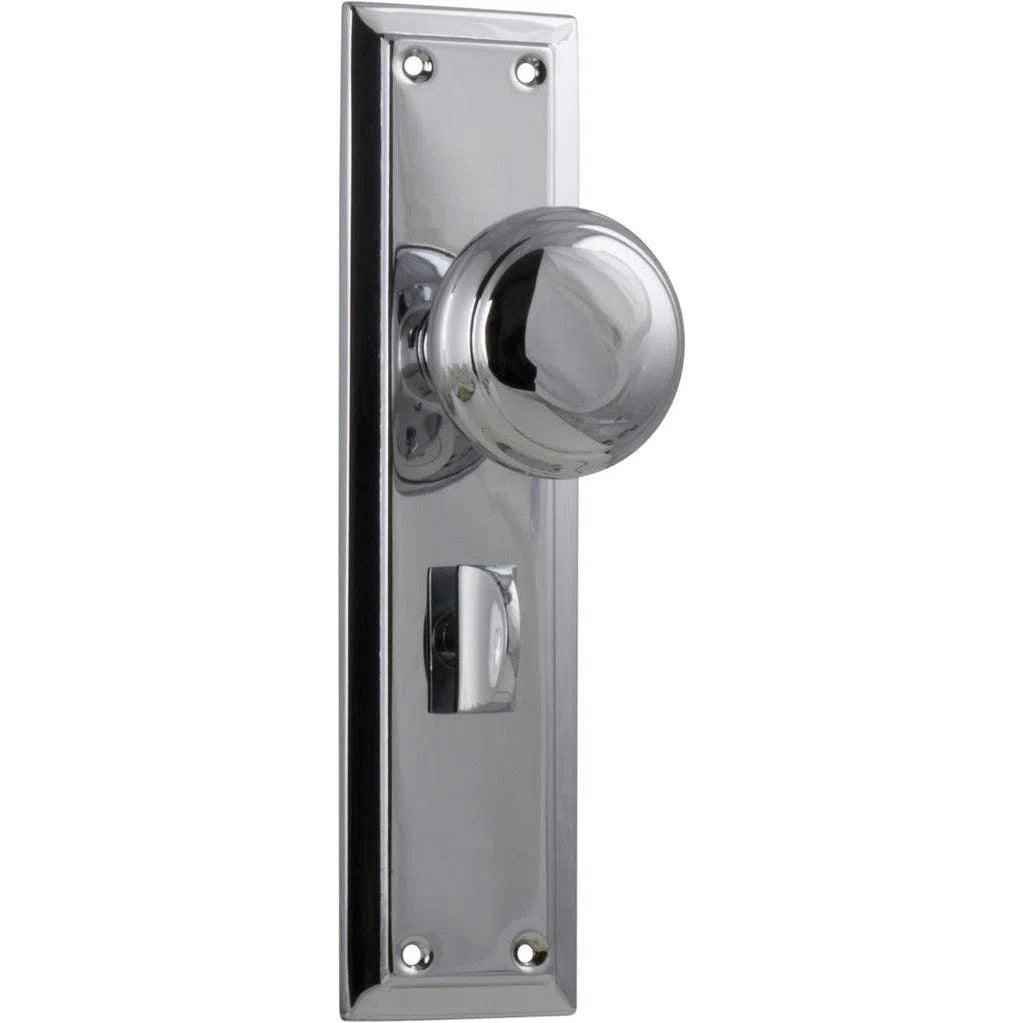 Tradco Door Knob Richmond Privacy Pair Chrome Plated H200mm