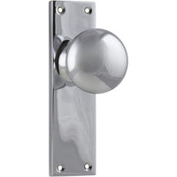 Tradco Door Knob Victorian Latch Pair Chrome Plated