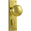 Tradco Door Knob Victorian Privacy Pair Polished Brass