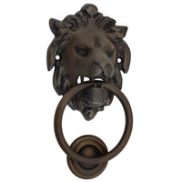 Tradco Door Knocker Lion Antique Brass