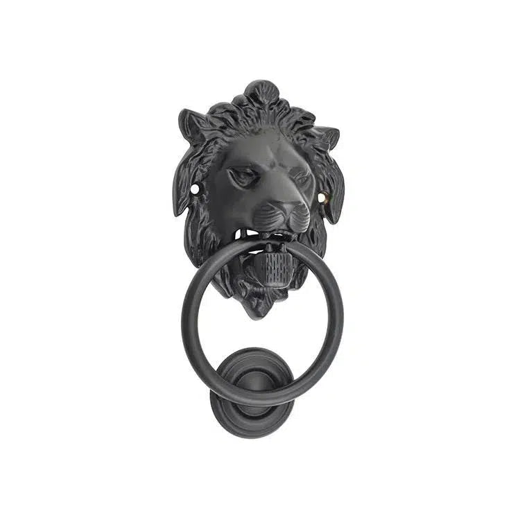 Tradco Door Knocker Lion Matt Black