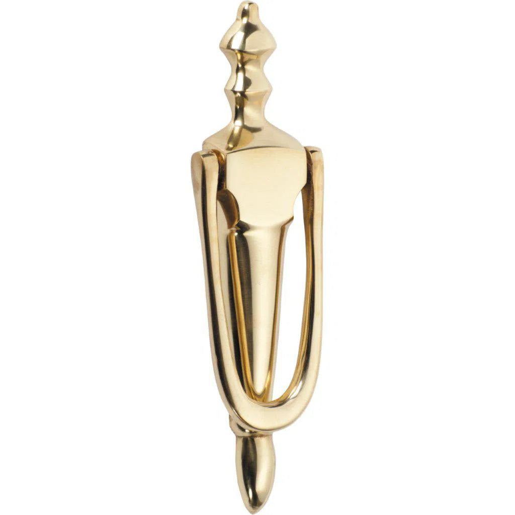 Tradco Door Knocker Victorian Unlacquered Polished Brass