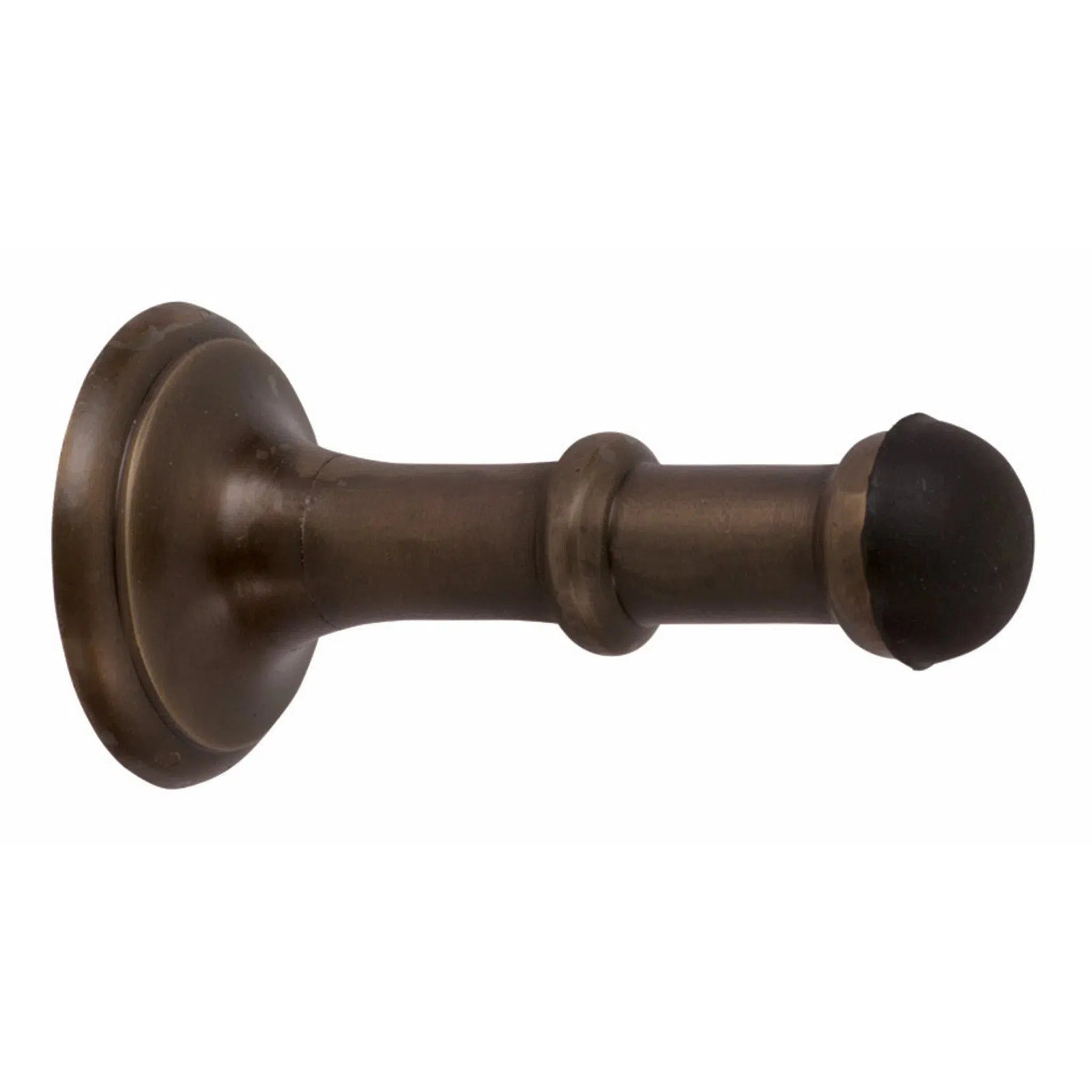 Tradco Door Stop Concealed Fix Small Antique Brass D43xP80mm