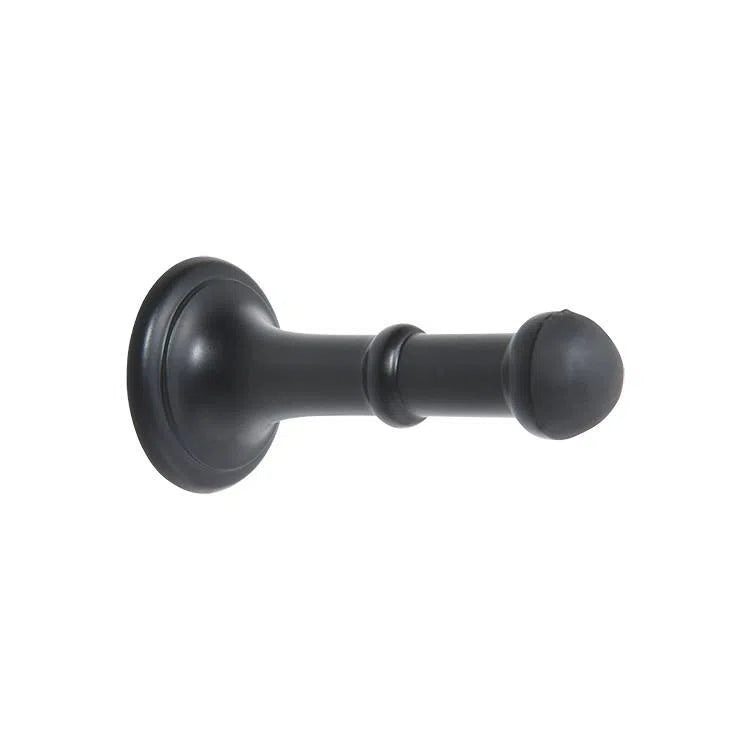 Tradco Door Stop Concealed Fix Small Matt Black D43xP80mm