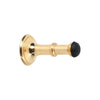 Tradco Door Stop Concealed Fix Small Polished Brass D43xP80mm