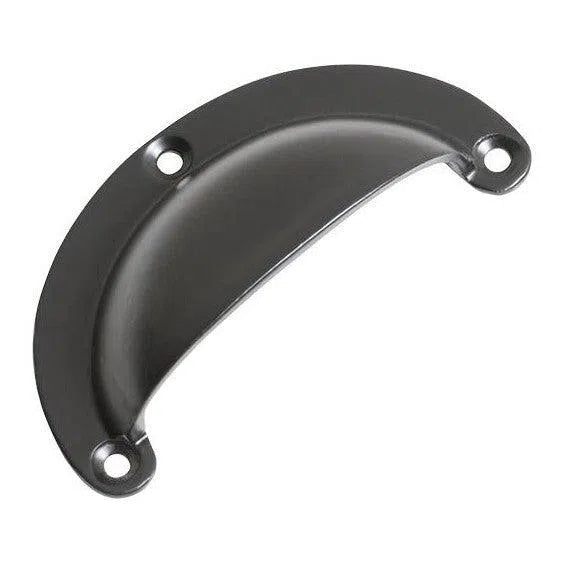 Tradco Drawer Pull Classic Large Iron Matt Black L100xH40mm