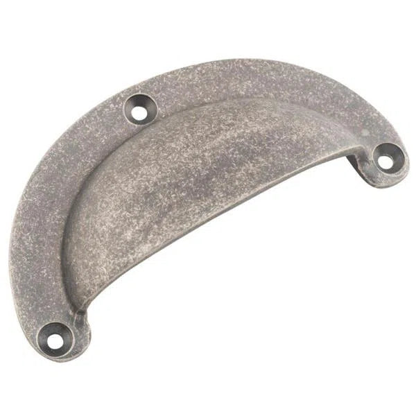 Tradco Drawer Pull Classic Large Rumbled Nickel L100xH40mm