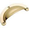 Tradco Drawer Pull Classic Large Unlacquered Polished Brass L100xH40mm