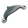 Tradco Drawer Pull Fluted Iron Polished Metal H40xL105mm