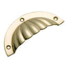 Tradco Drawer Pull Fluted Polished Brass H40xL90mm