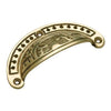 Tradco Drawer Pull Ornate Polished Brass H40xL100mm