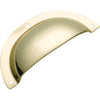 Tradco Drawer Pull Sheet Brass Classic Polished Brass H40xL97mm