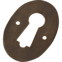 Tradco Escutcheon Pressed Antique Brass