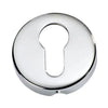 Tradco Escutcheon Sheet Brass Euro Chrome Plated