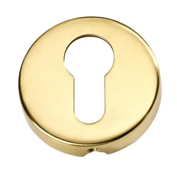 Tradco Escutcheon Sheet Brass Euro Polished Brass