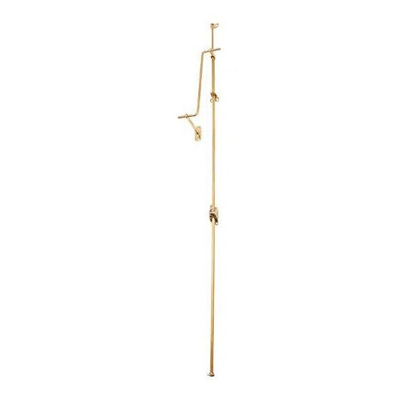 Tradco Fanlight Window Operator Polished Brass Unlacquered