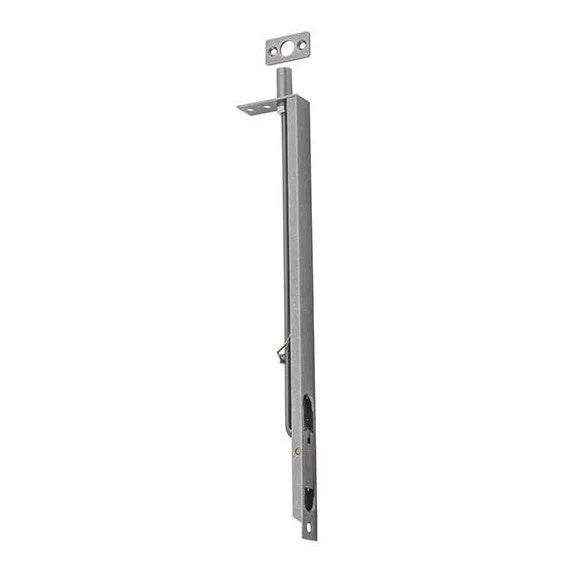 Tradco Flush Bolt Rumbled Nickel H300mm