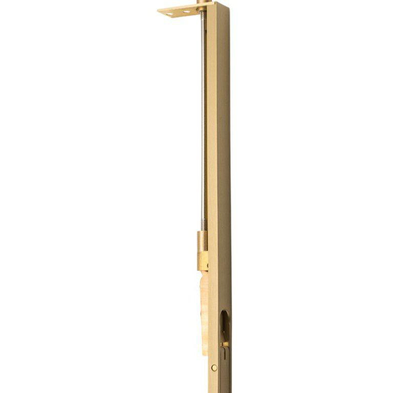 Tradco Flush Bolt Satin Brass H300mm