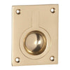Tradco Flush Ring Pull Polished Brass H63xW50mm