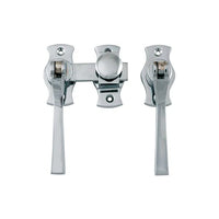 Tradco French Door Fastener Square Chrome Plated Backplate