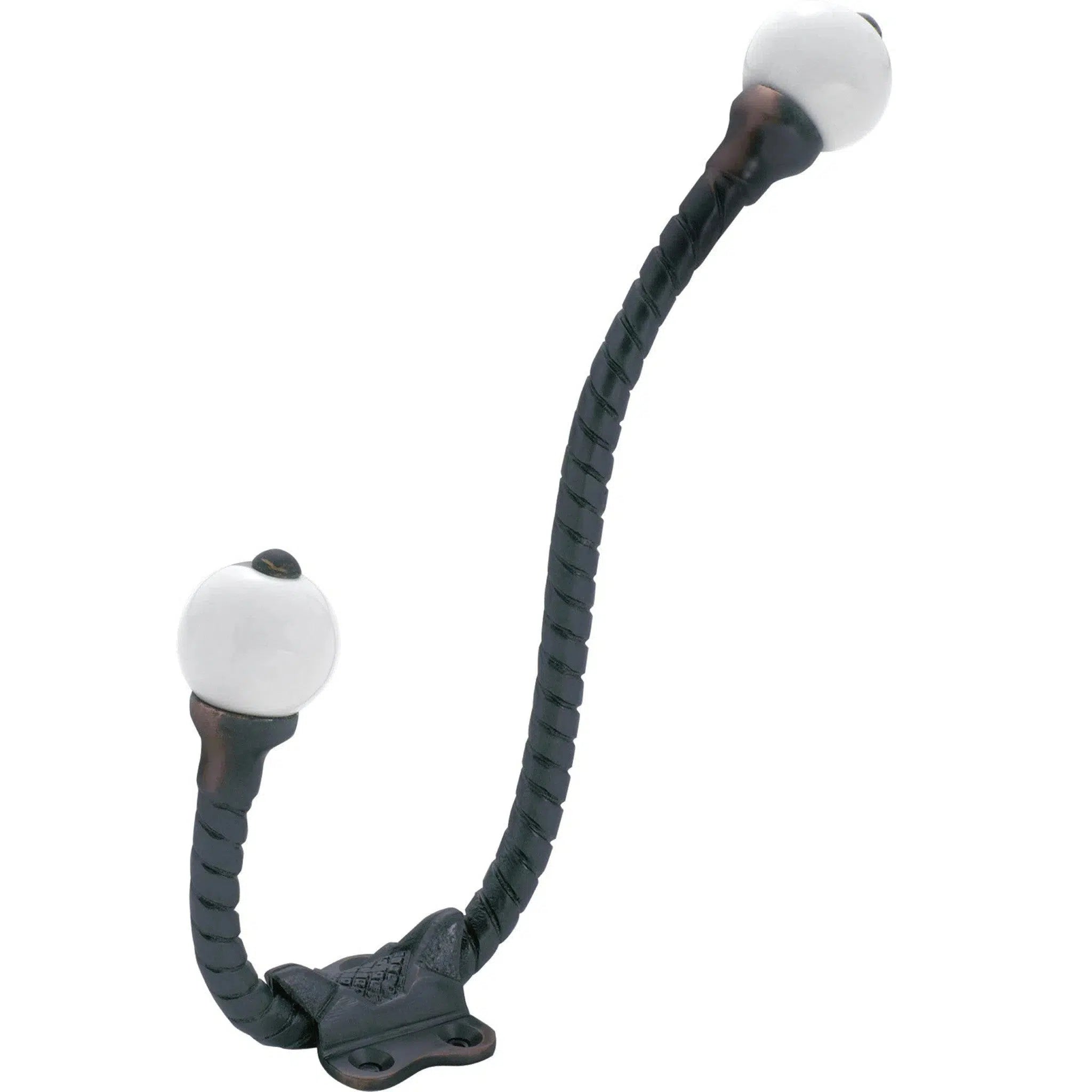 Tradco Hat & Coat Hook Porcelain Tip Rope Antique Copper H160xP120mm