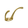 Tradco Hat & Coat Hook Victorian Polished Brass H110xP50mm