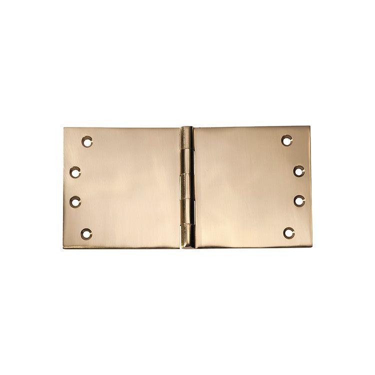 Tradco Hinge Broad Butt Polished Brass W200mm