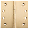 Tradco Hinge Fixed Pin Unlacquered Satin Brass W100mm