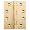 Tradco Hinge Fixed Pin Unlacquered Satin Brass W75mm