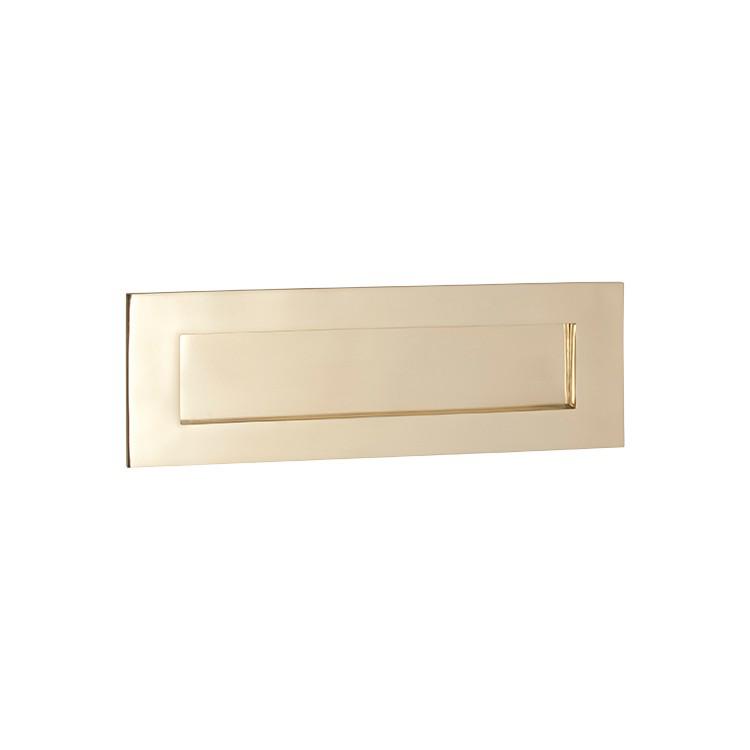 Tradco Letter Plate Polished Brass H100xW300mm