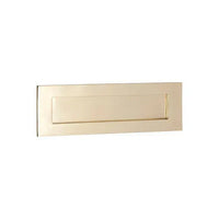 Tradco Letter Plate Polished Brass H100xW300mm