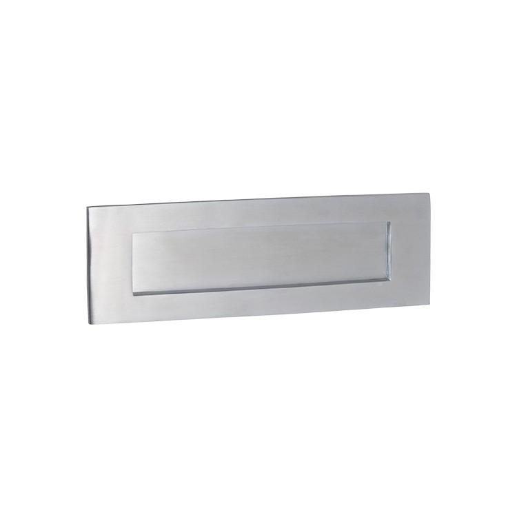 Tradco Letter Plate Satin Chrome H100xW300mm