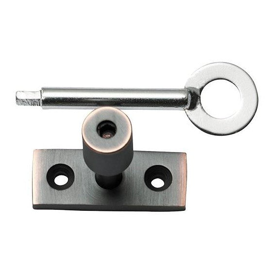 Tradco Locking Pin To Suit Base Fix Casement Fastener Antique Copper