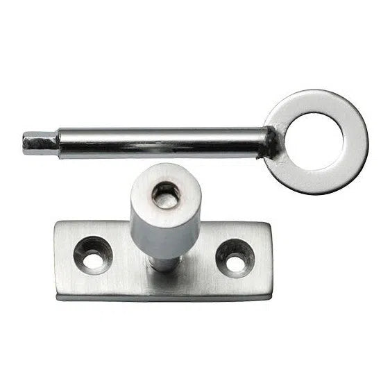 Tradco Locking Pin To Suit Base Fix Casement Fastener Satin Chrome