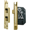 Tradco Mortice Lock 3 Lever Rebated Polished Brass CTC57mm Backset 44mm