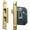Tradco Mortice Lock 3 Lever Rebated Polished Brass CTC57mm Backset 57mm