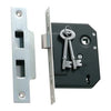 Tradco Mortice Lock 3 Lever Satin Chrome CTC57mm Backset 57mm