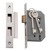 Tradco Mortice Lock 5 Lever Polished Nickel CTC57mm Backset 46mm