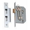 Tradco Mortice Lock 5 Lever Satin Chrome CTC57mm Backset 46mm