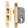 Tradco Mortice Lock Euro Rebated Satin Brass CTC47.5mm Backset 46mm