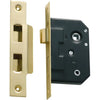 Tradco Mortice Lock Privacy Polished Brass CTC57mm Backset 44mm