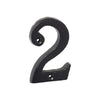 Tradco Numeral 2 Iron Matt Black H75mm