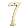 Tradco Numeral 7 Polished Brass H100mm