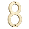 Tradco Numeral 8 Polished Brass H100mm