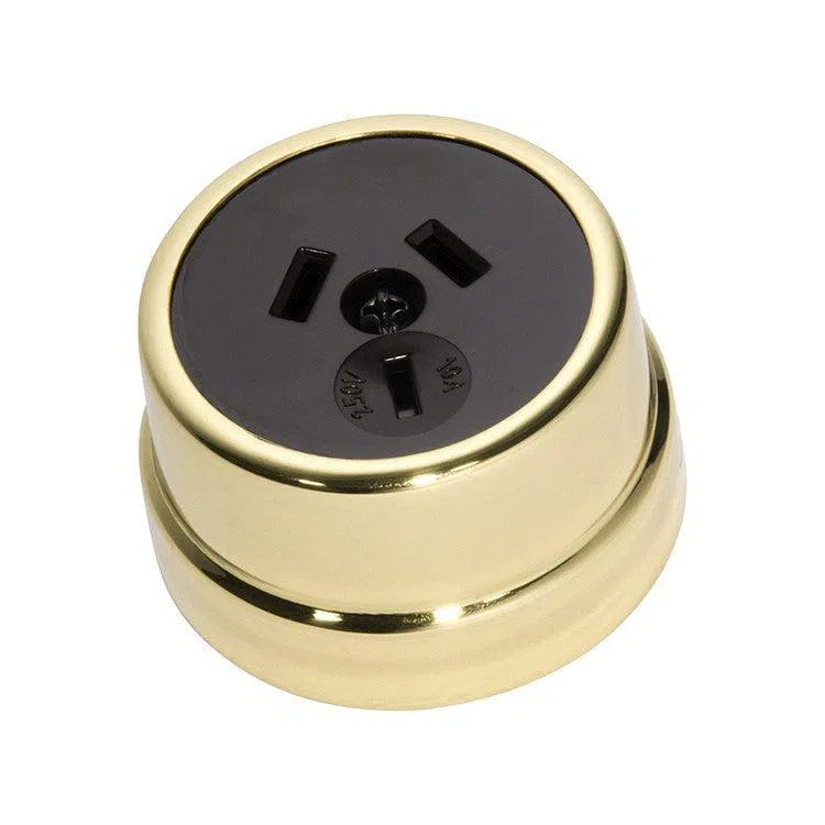 Tradco Power Point Traditional Brown Mechanism Polished Brass