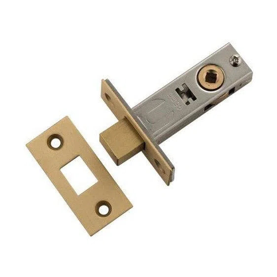 Tradco Privacy Bolt Satin Brass Backset 45mm