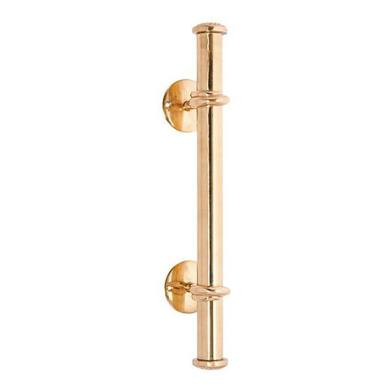Tradco Pull Handle Bar Polished Brass H420xP92mm
